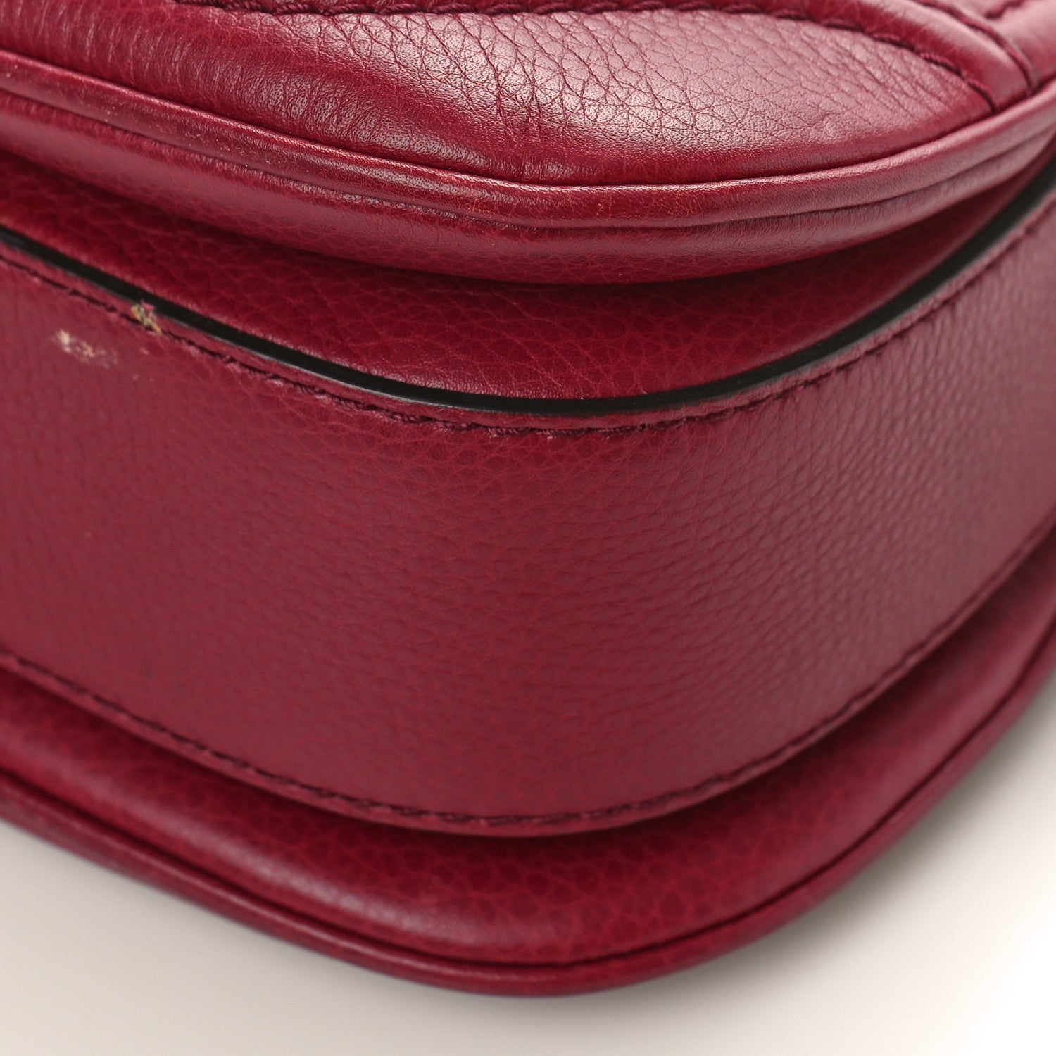 Gucci Calfskin Small New Bamboo Top Handle Bag Red 9 of 10