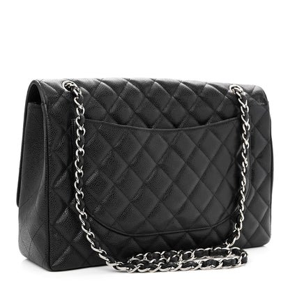 Chanel Caviar Quilted Maxi Single Flap Black 3 of 15