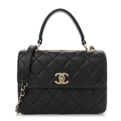 Chanel Lambskin Quilted Small Trendy CC Dual Handle Flap Bag Black 1 of 10