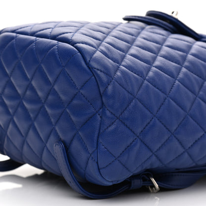 Chanel Lambskin Quilted Small Urban Spirit Backpack Blue 10 of 10
