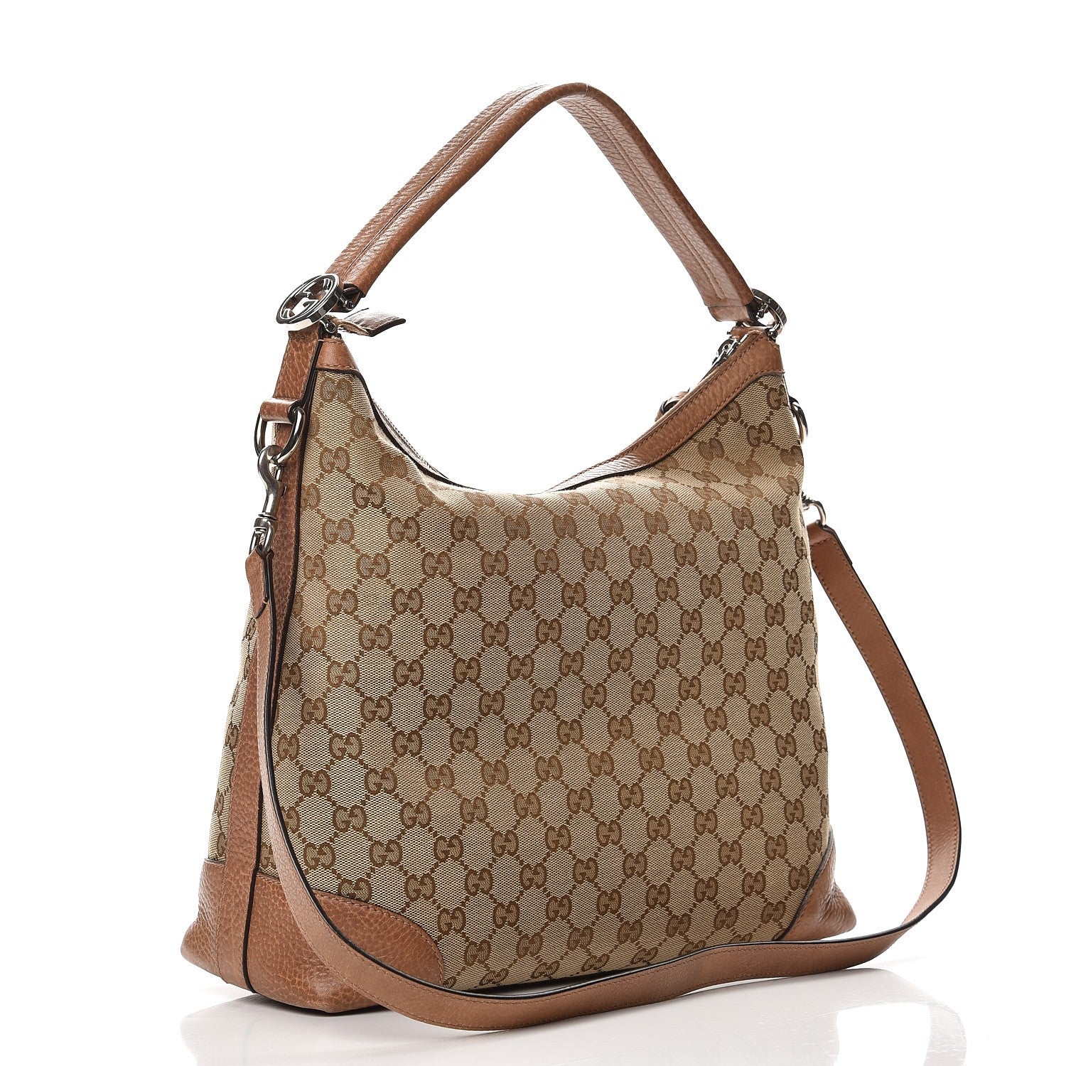 Gucci Monogram Old Libeccio Small Miss GG Hobo Beige Ebony Light Brown 4 of 9