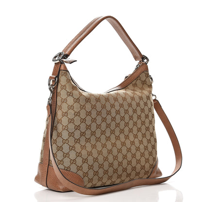 Gucci Monogram Old Libeccio Small Miss GG Hobo Beige Ebony Light Brown 4 of 9