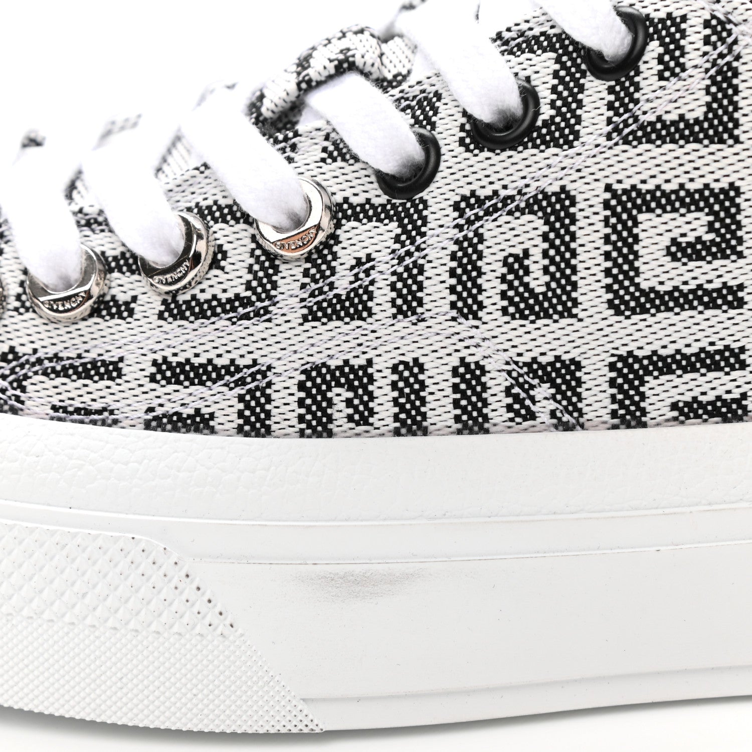 Givenchy Jacquard City Sport 4G Sneakers 37 White Black 10 of 14