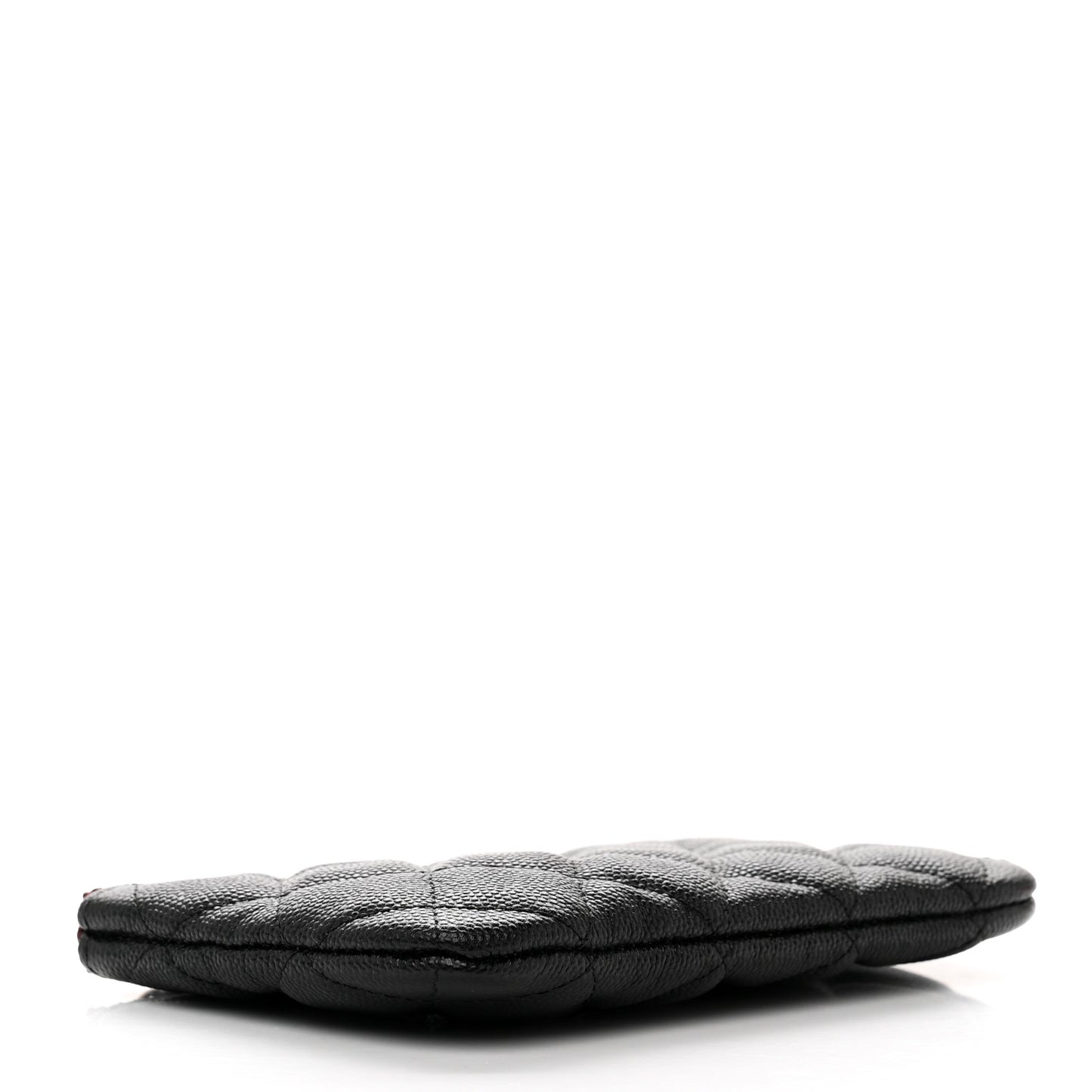 Caviar Quilted Small Cosmetic Case Black