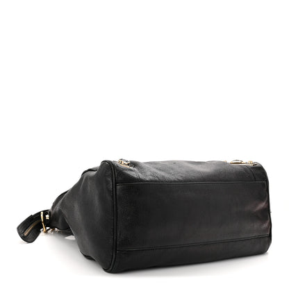 Balenciaga Chevre Gold Metallic Edge Hardware Velo Black 4 of 12