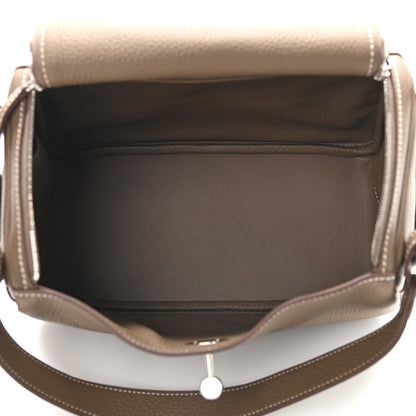 Hermes Taurillon Clemence Lindy 26 Etoupe 5 of 9