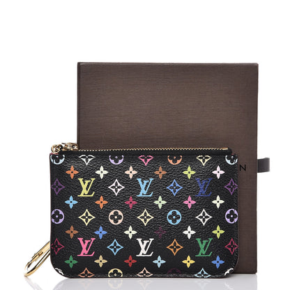 Louis Vuitton Monogram Multicolor Key Pouch Black Grenade 8 of 8