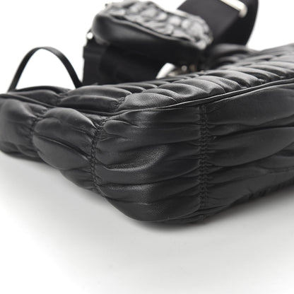 Prada Nappa Gaufre Re-Edition 2005 Shoulder Bag Black 6 of 9