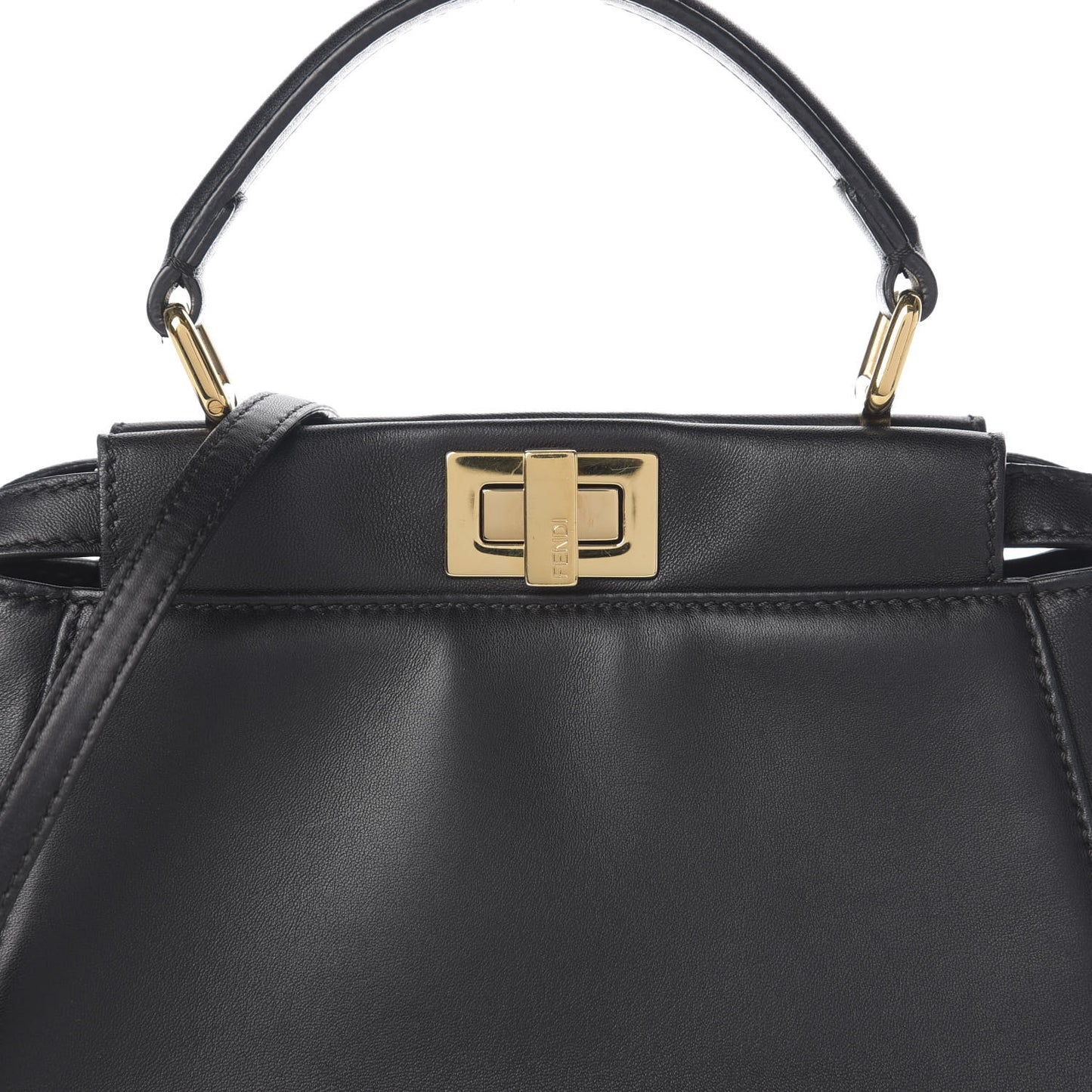 Nappa Mini Peekaboo Iconic Satchel Black