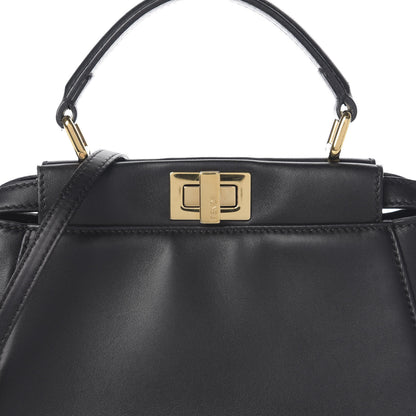 Fendi Nappa Mini Peekaboo Iconic Satchel Black 6 of 8