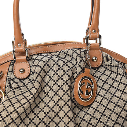 Gucci Diamante Medium Sukey Boston Brown 11 of 11