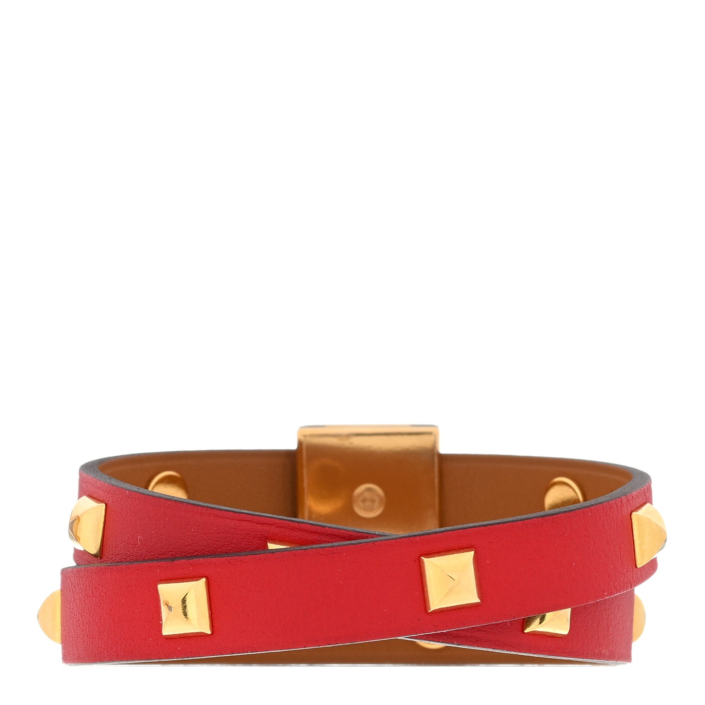 Swift Medor Infini Cloute Double Tour Bracelet Gold Red