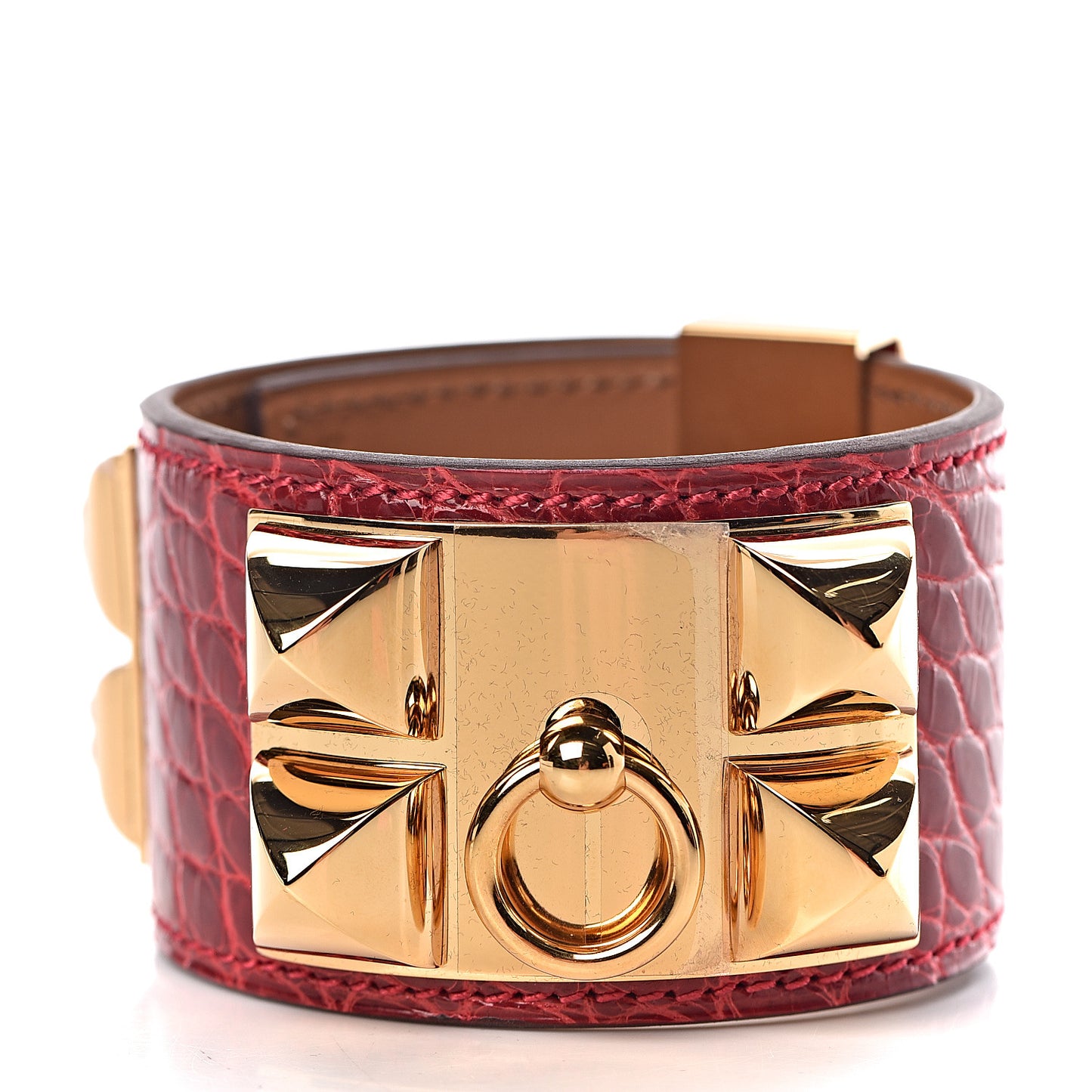 Shiny Alligator Collier De Chien CDC Bracelet size T2 Braise