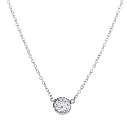 Tiffany Platinum Diamond .37ct Elsa Peretti Diamonds by the Yard Pendant Necklace 8 of 11