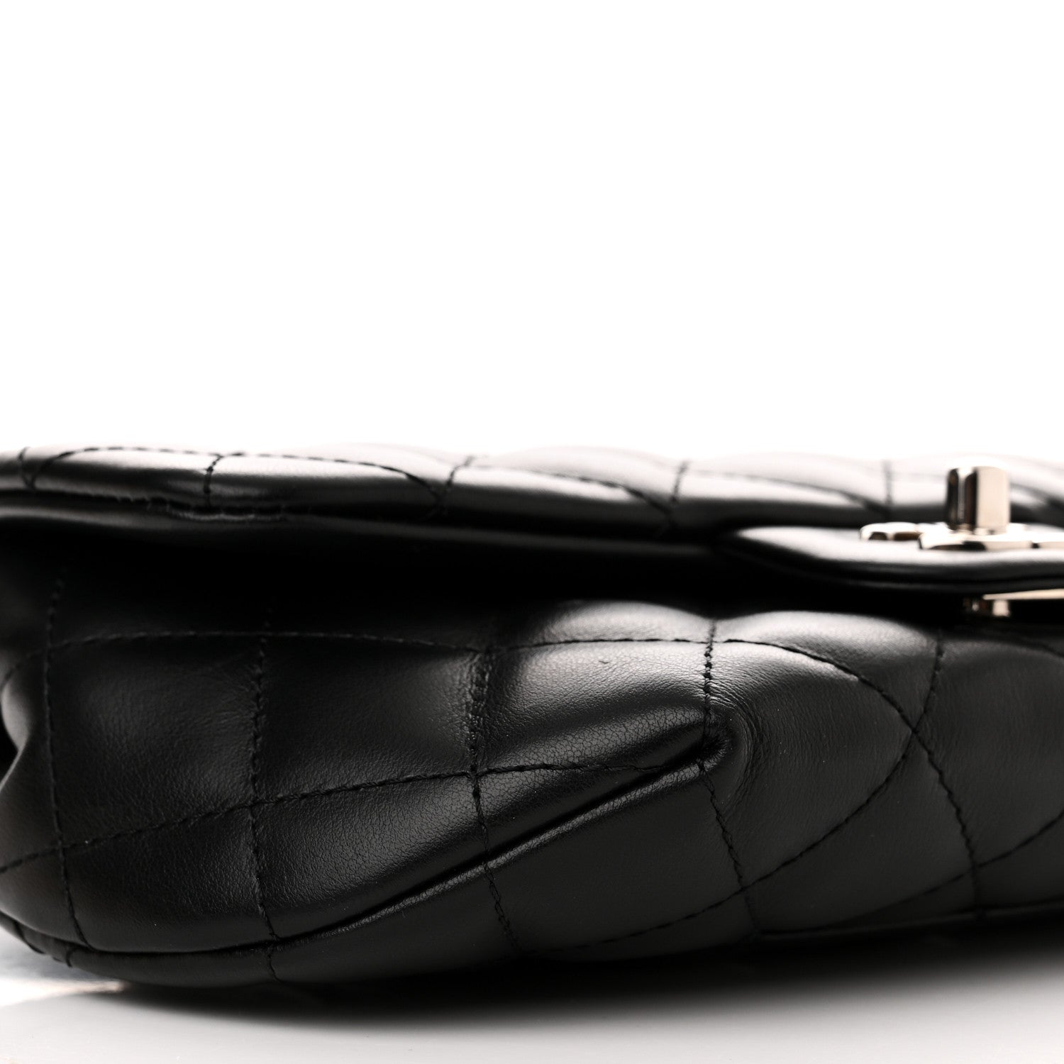 Chanel Calfskin Quilted CC Uniform Flap Belt Bag Black 9 of 11