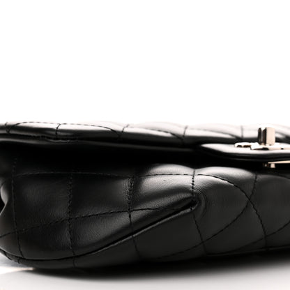 Chanel Calfskin Quilted CC Uniform Flap Belt Bag Black 9 of 11