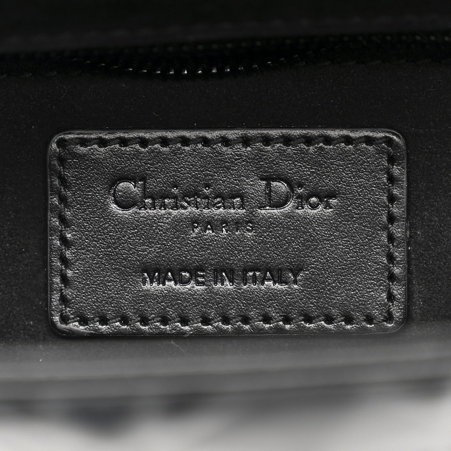 Calfskin Cannage Diamond Small My ABCDior Lady Dior Black