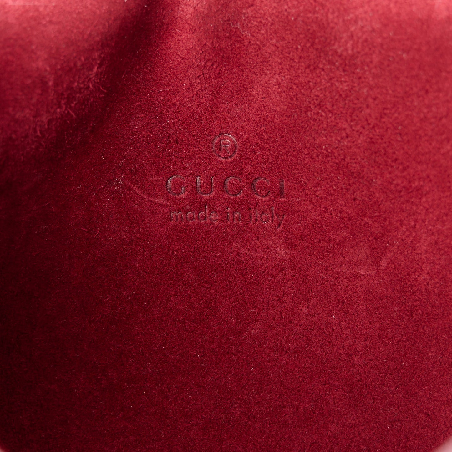Crinkled Patent Mini Dionysus Shoulder Bag Rosso Ancora Red
