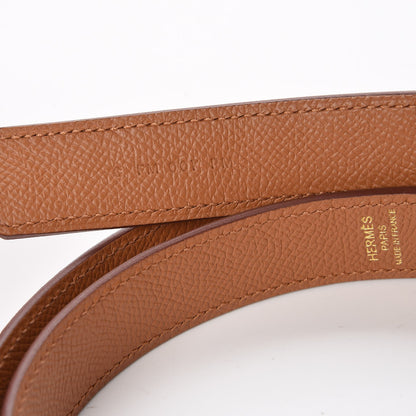 Hermes Epsom 25mm Tressage Shoulder Strap Abricot Rose Azalee Gold 4 of 5