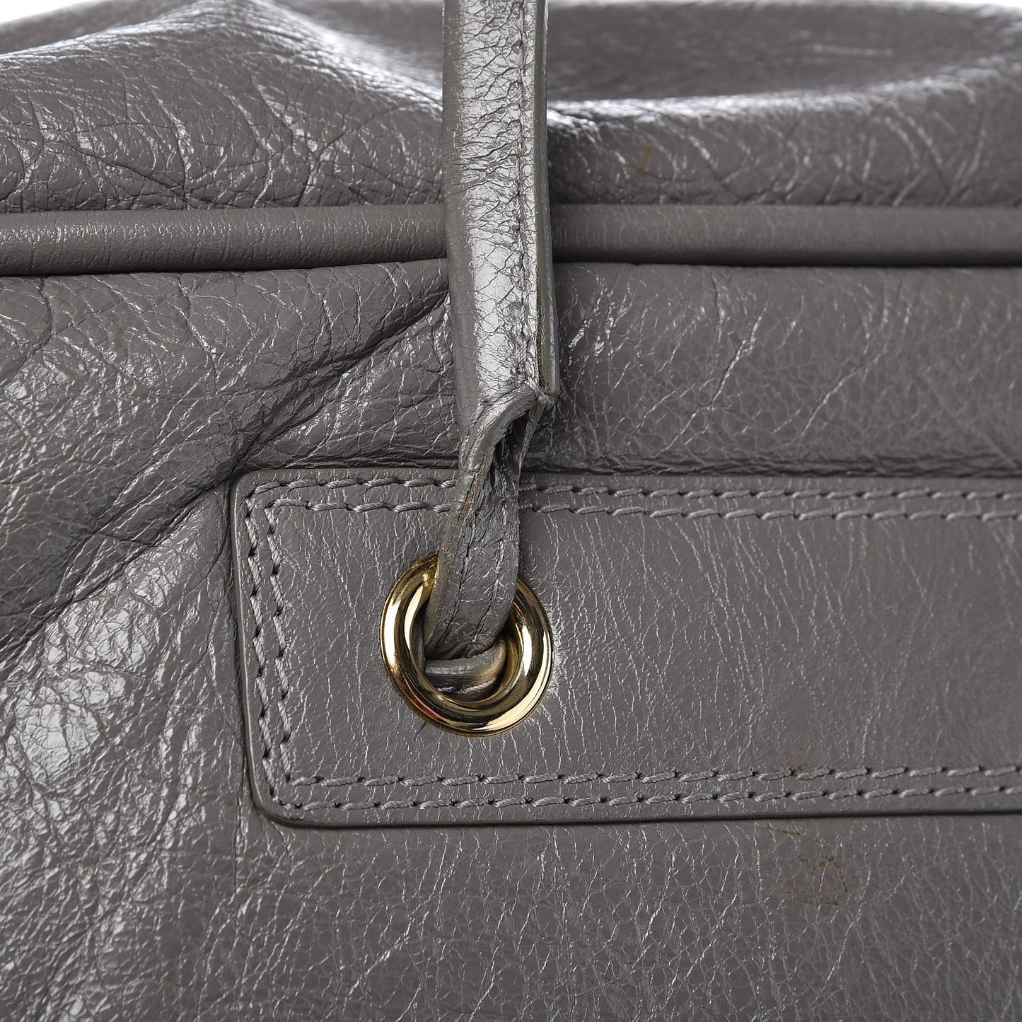 Agneau Medium Blanket Square Tote Grey