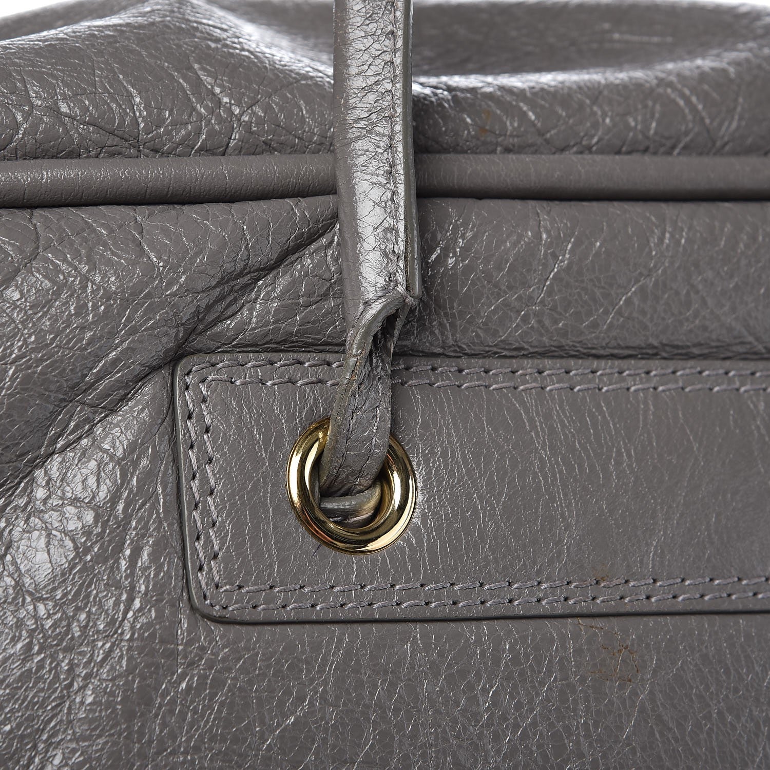 Balenciaga Agneau Medium Blanket Square Tote Grey 9 of 16