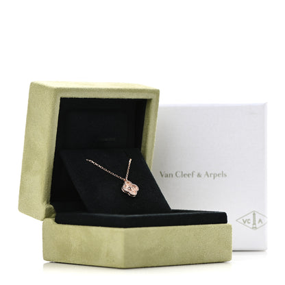 Van Cleef & Arpels 18K Rose Gold Sweet Alhambra Pendant Necklace 7 of 7