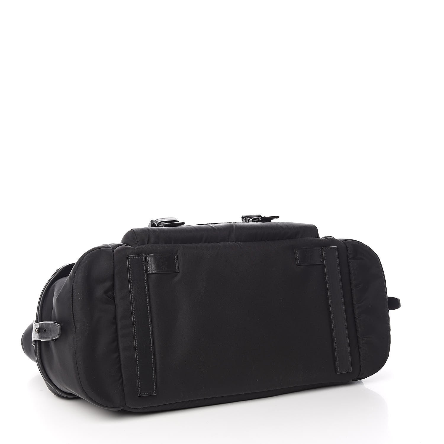 Prada City Calf Tessuto Nylon Shopping Tote Black 4 of 12