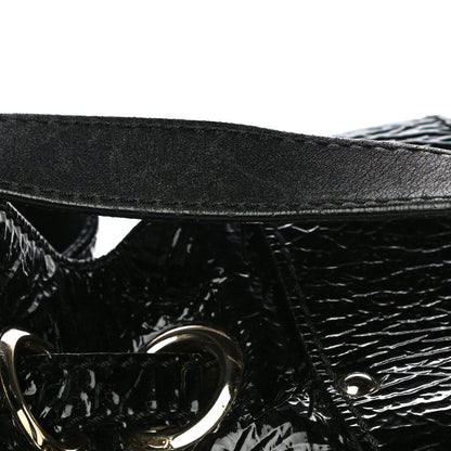 Jimmy Choo Crushed Patent Riki Bag Black 21 of 22