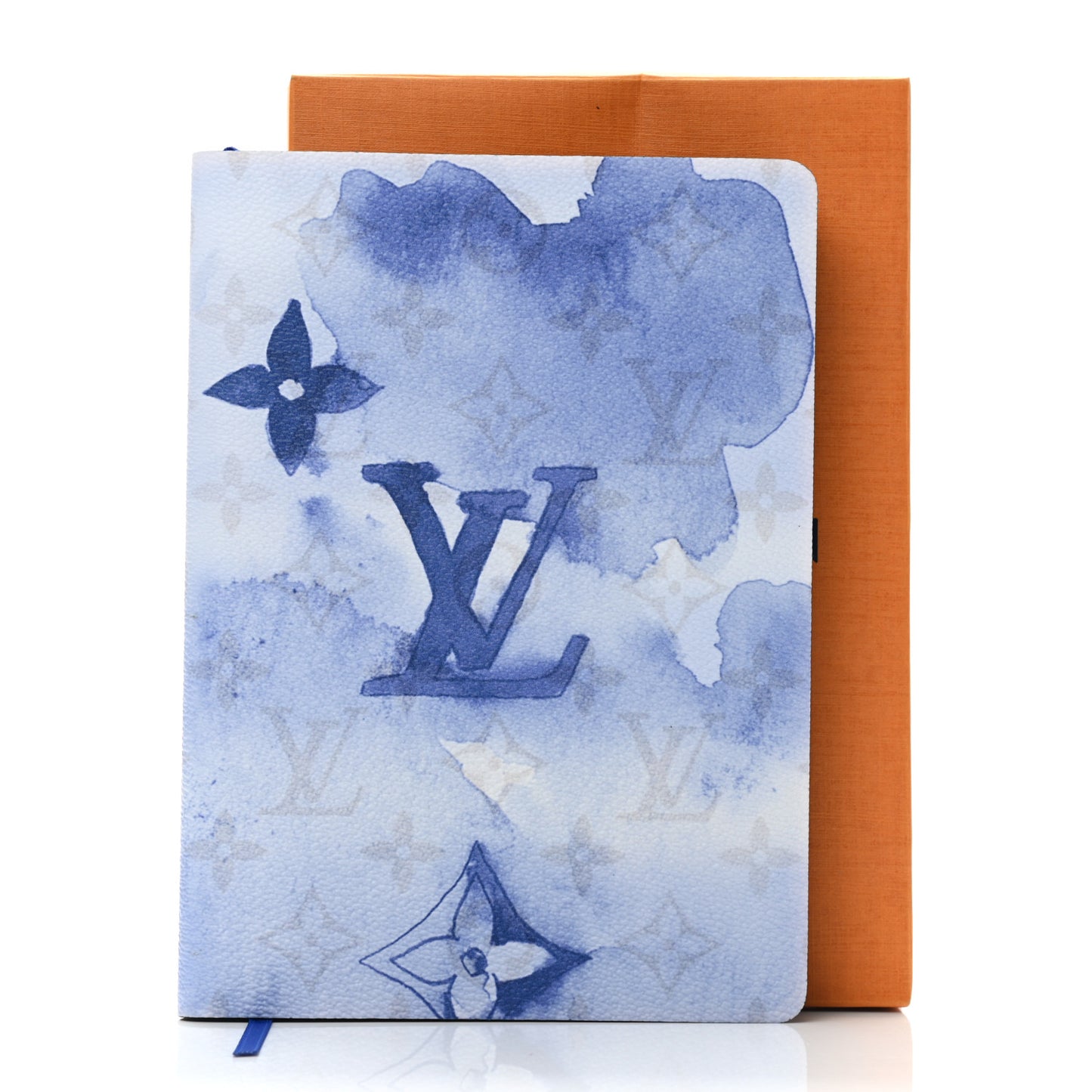 Monogram Watercolor Clemence Notebook Blue