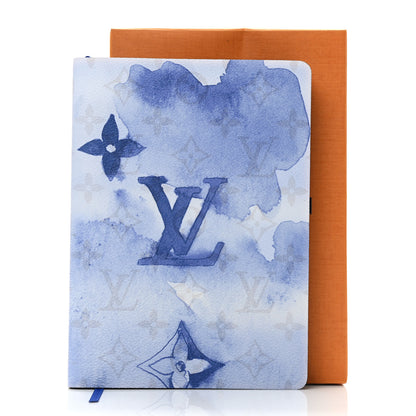 Louis Vuitton Monogram Watercolor Clemence Notebook Blue 8 of 8