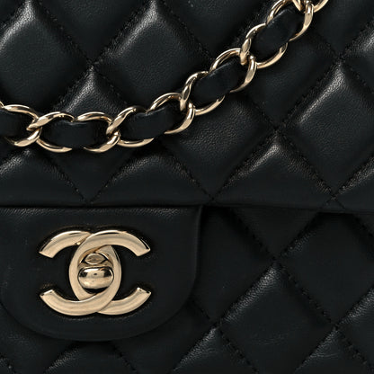 Chanel Lambskin Quilted Mini Rectangular Flap Black 9 of 12