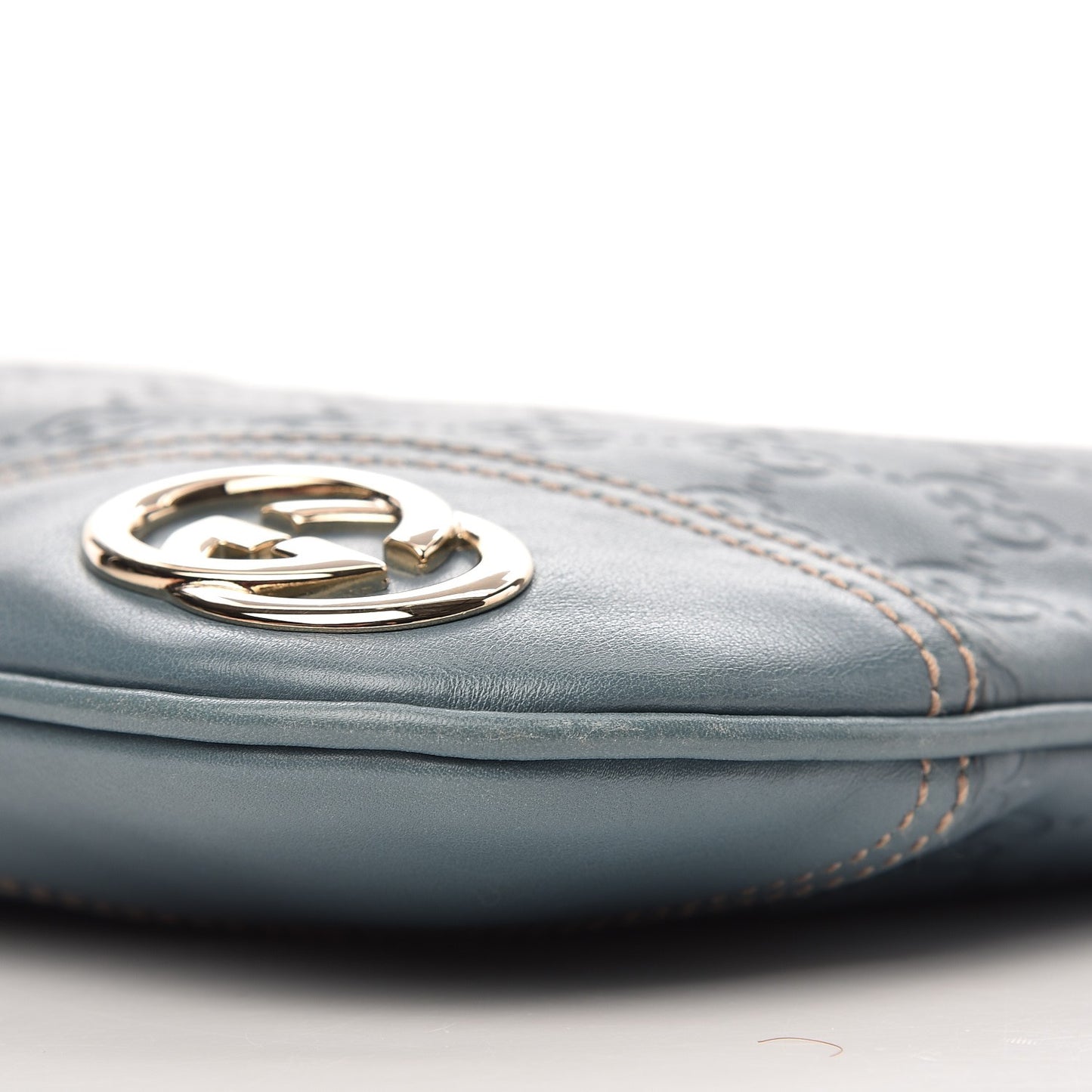 Guccissima Medium New Britt Hobo Blue