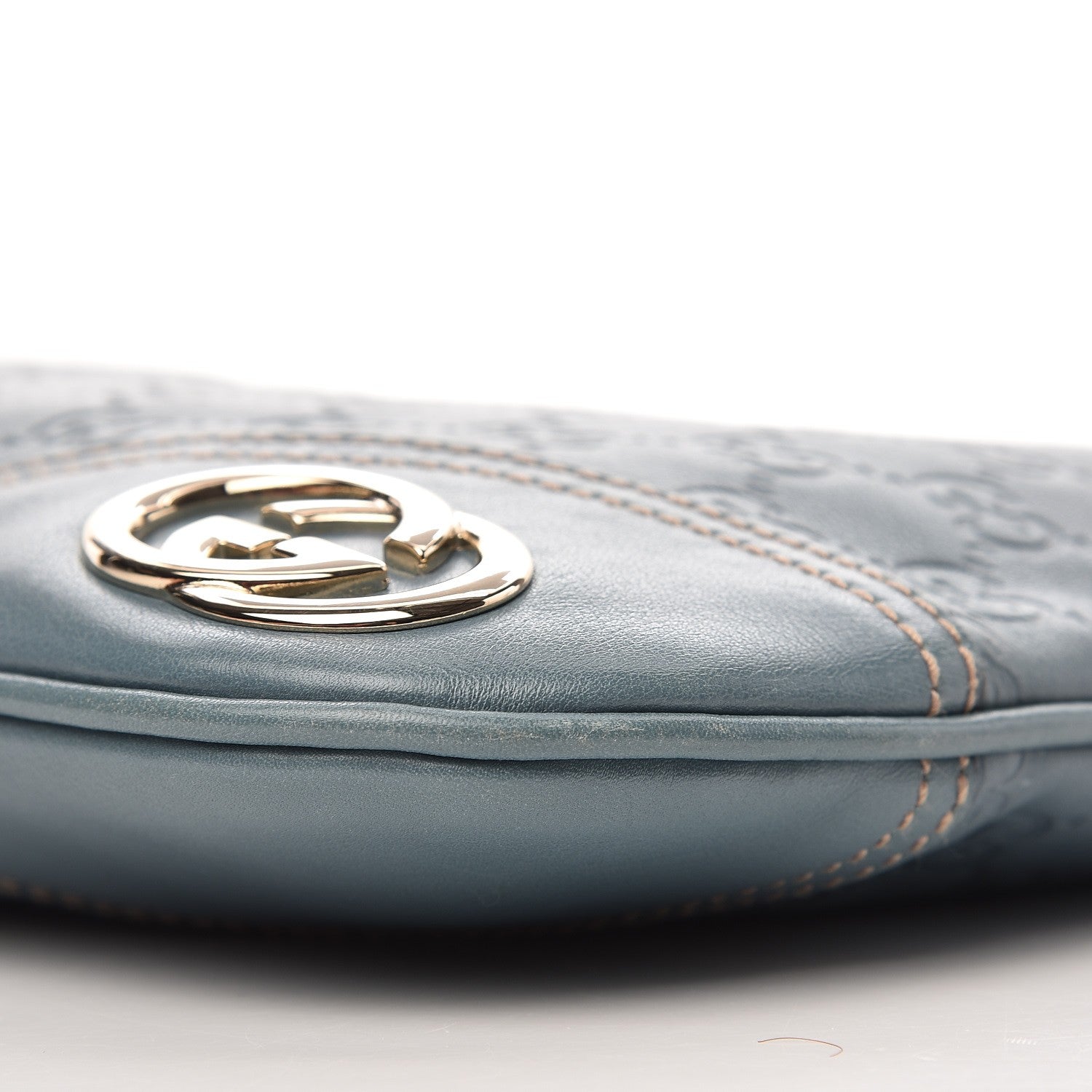 Gucci Guccissima Medium New Britt Hobo Blue 9 of 10