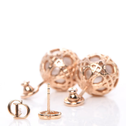 Christian Dior Pearl Secret Cannage Mise En Dior Tribales Earrings Rose Gold 3 of 3