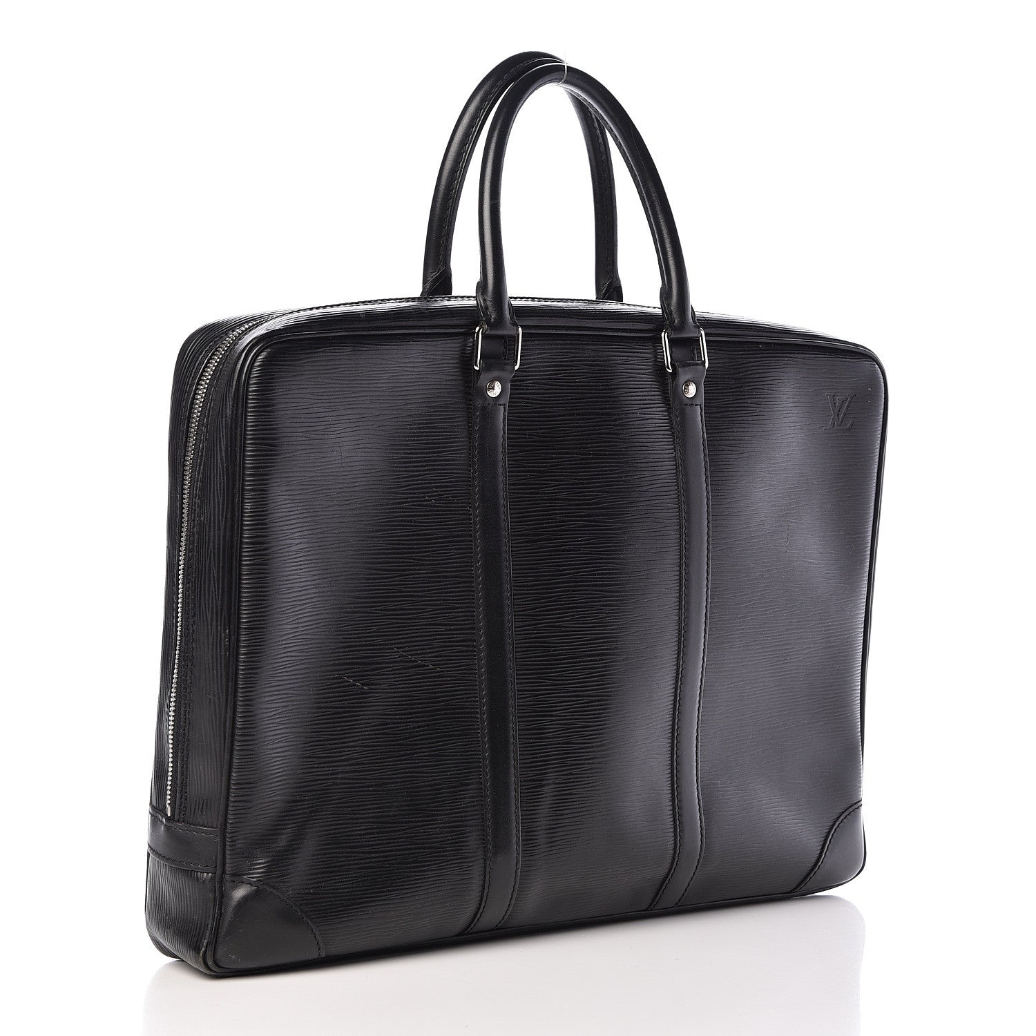 Louis Vuitton Epi Porte-Documents Voyage Briefcase Black 3 of 12