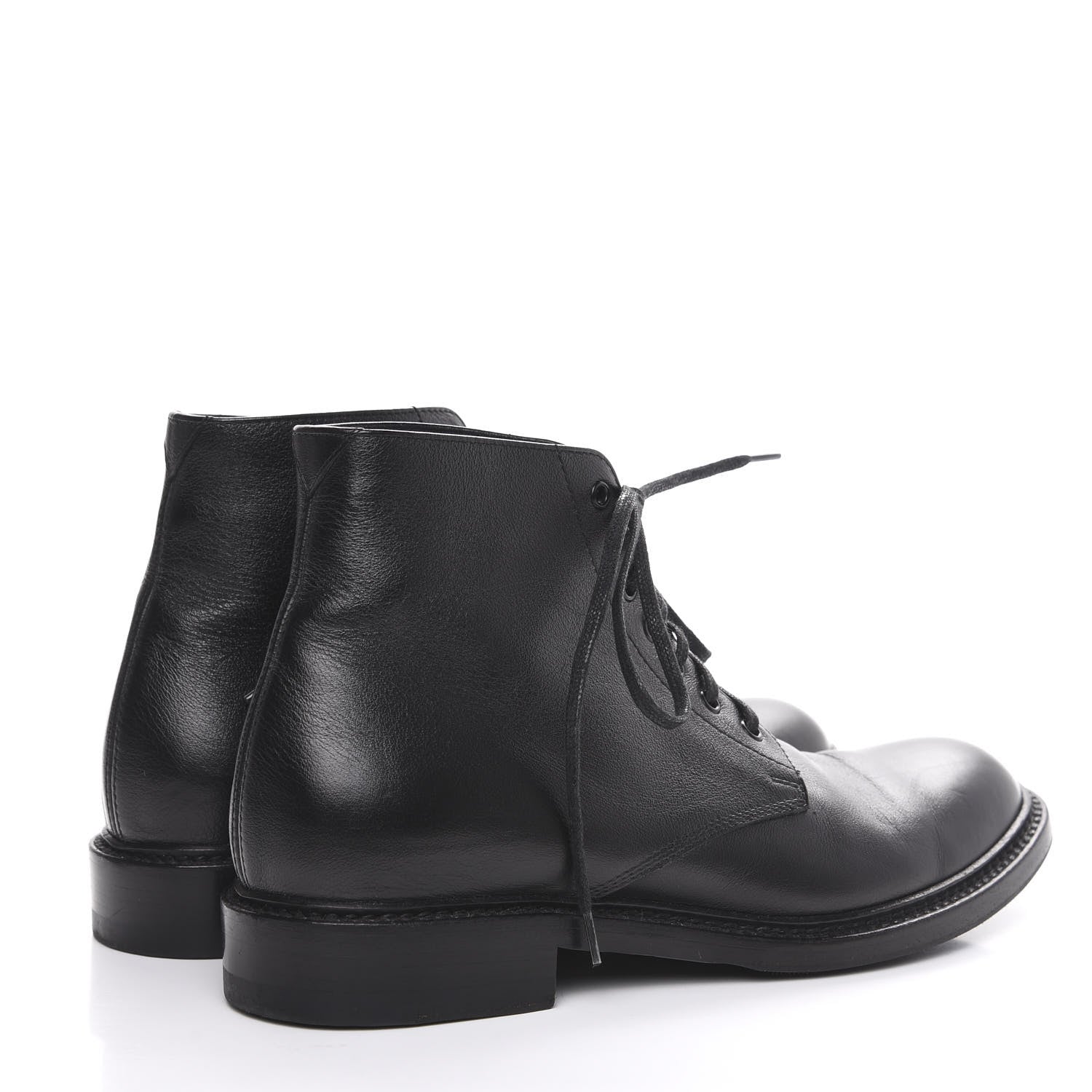 Saint Laurent Smooth Calfskin Ankle Boots 35 Black 4 of 8