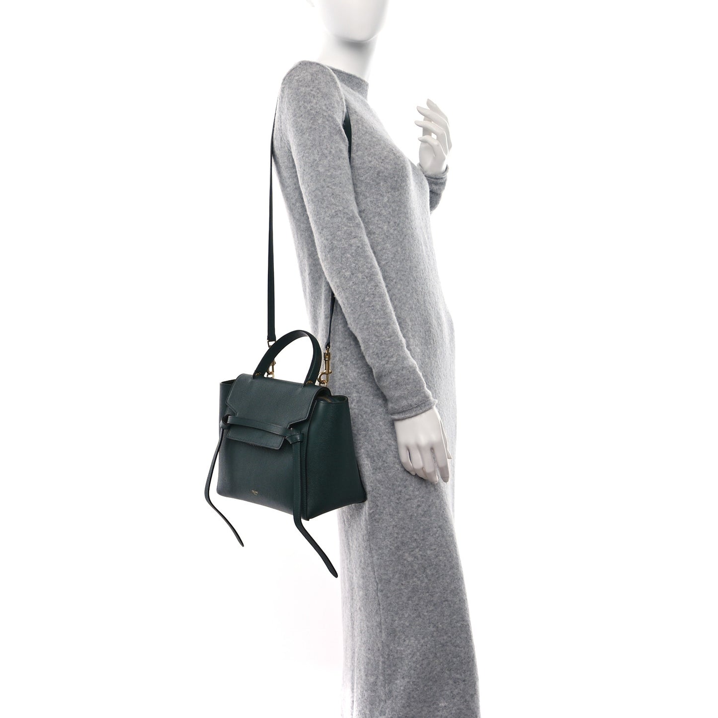 Grained Calfskin Micro Belt Bag Amazone