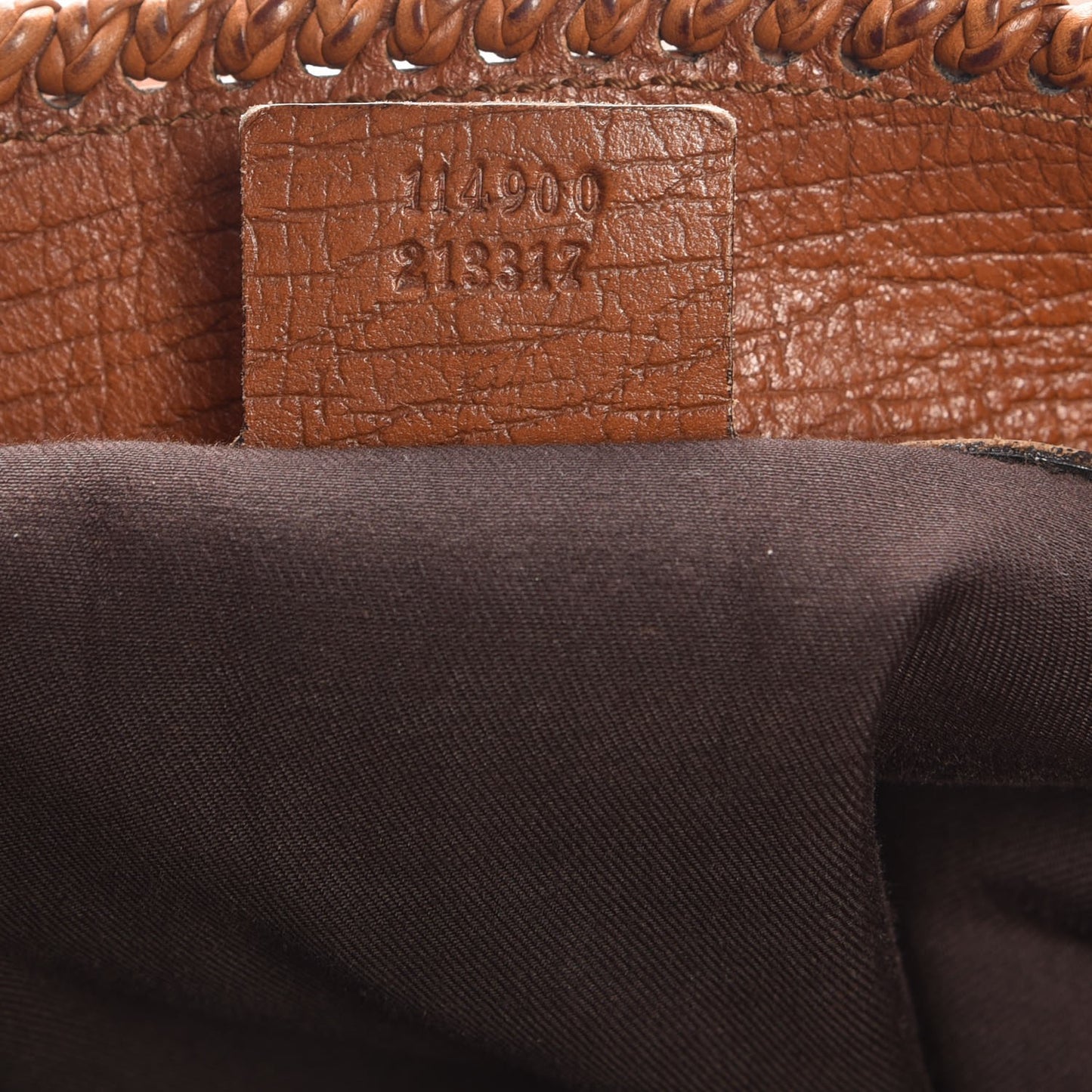 Calfskin Large Horsebit Chain Hobo Brown