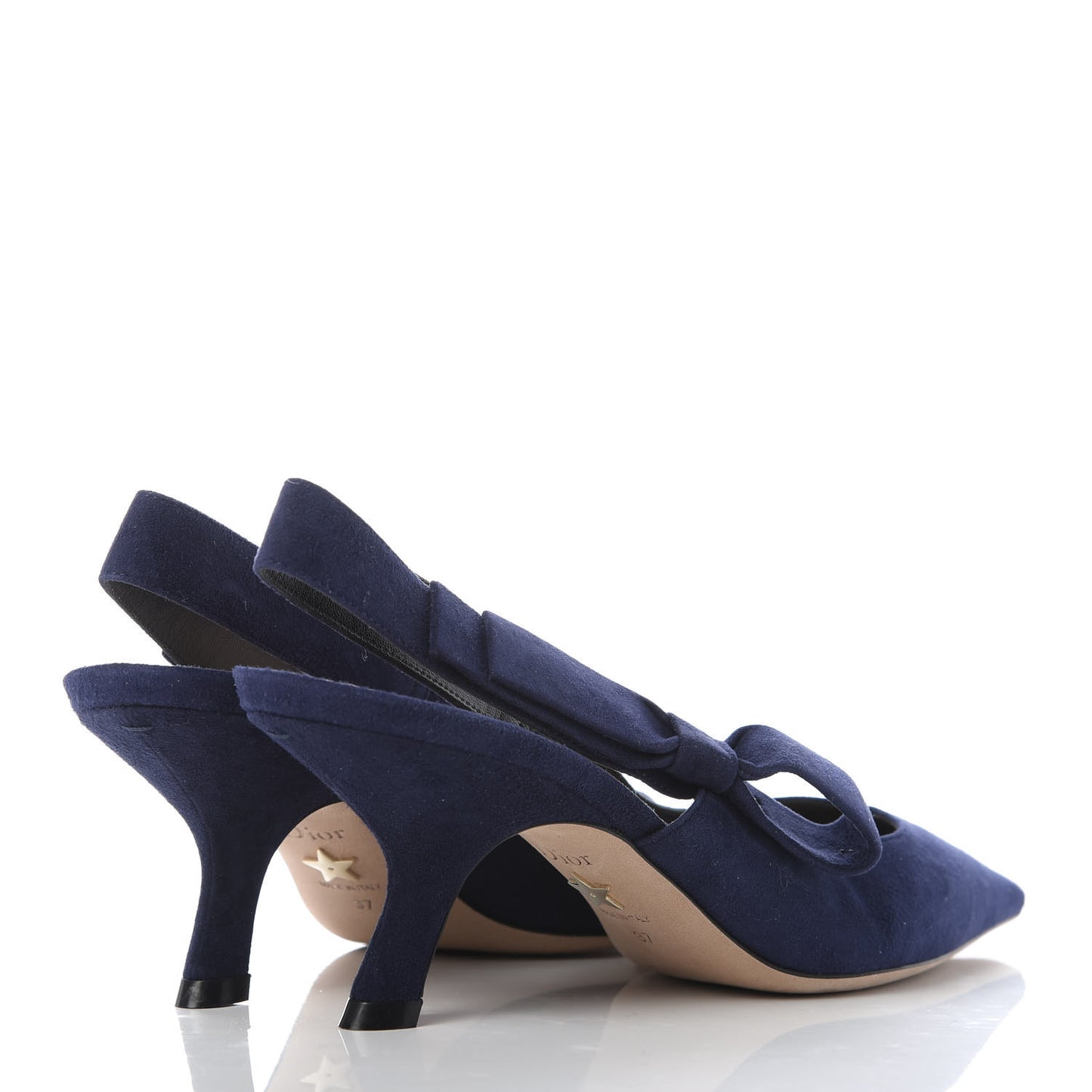 Suede Sweet D Sling-Back Ballet Pumps 37 Indigo