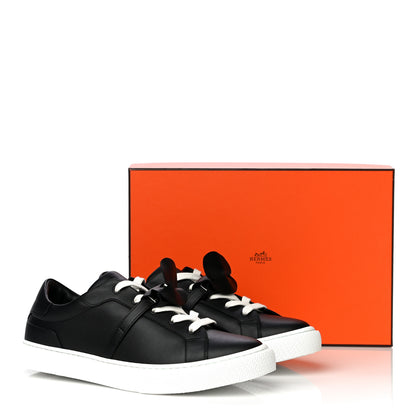 Hermes Calfskin Day Sneakers 40 Black 14 of 14