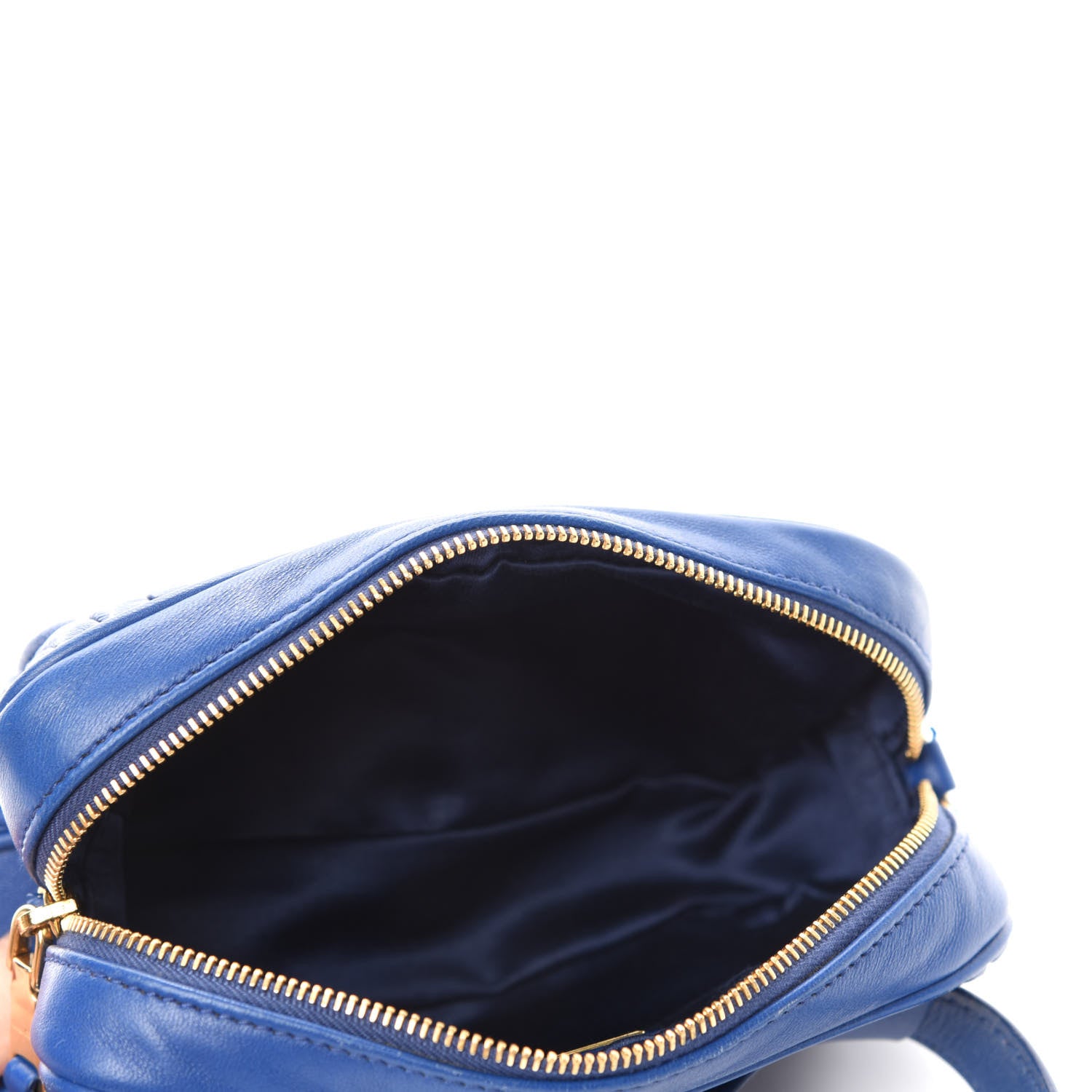 Miu Miu Nappa Matelasse Marsupio Belt Bag Azurro 5 of 10