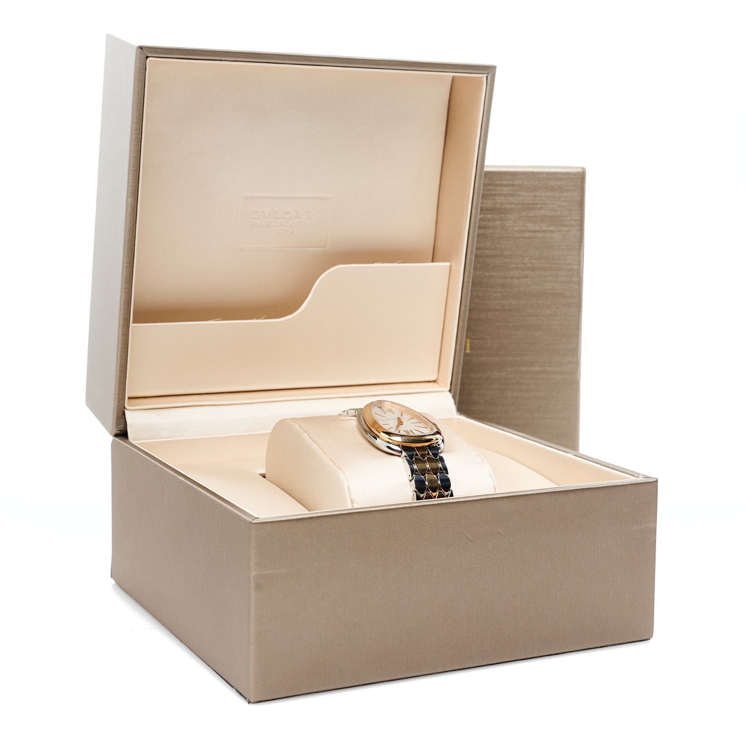 Bulgari Stainless Steel 18K Yellow Gold 33mm Serpenti Seduttori Quartz Watch 5 of 5