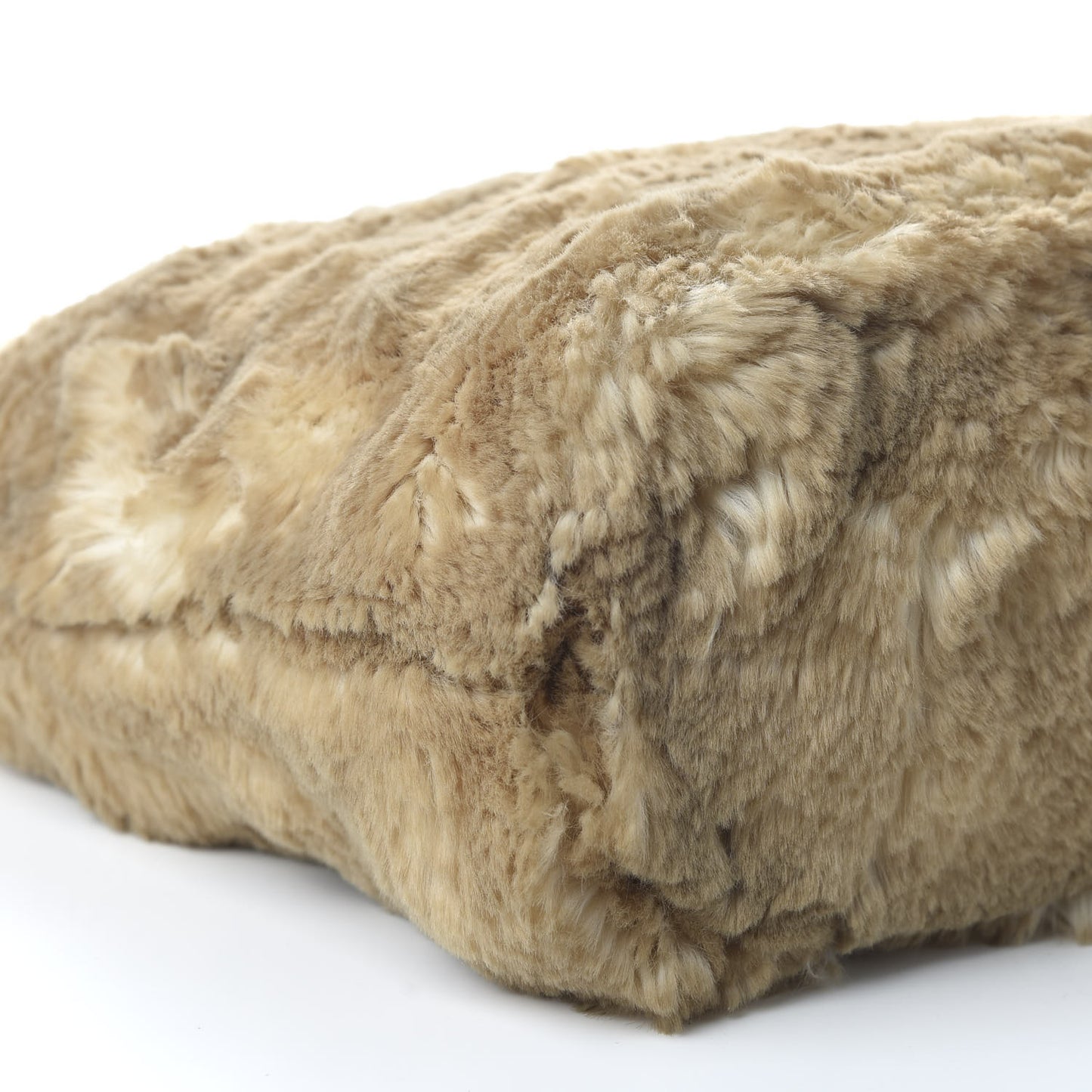 Eco Lapin Faux Fur Tote Cipria