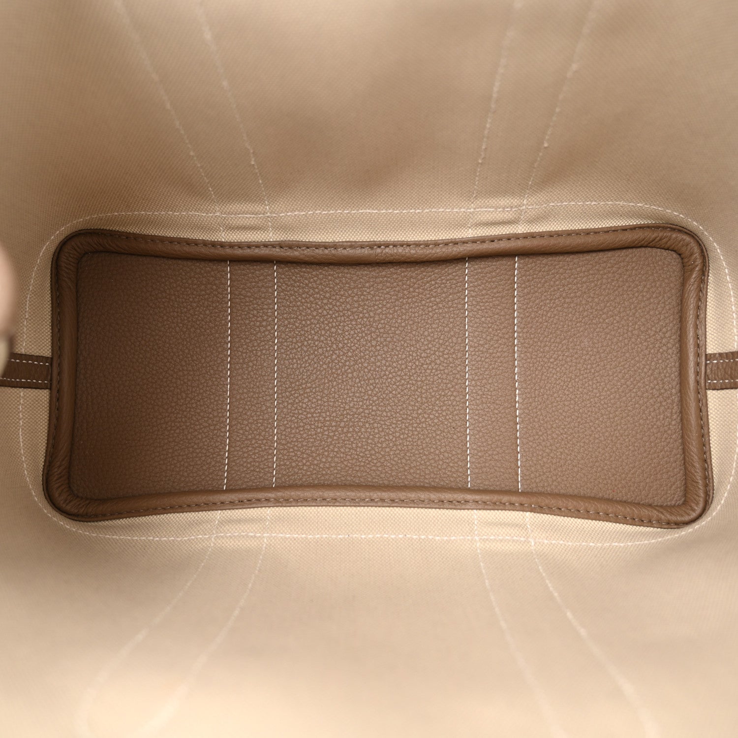 Hermes Twill D Negonda Garden Party 30 TPM Tote Beton Etoupe 5 of 11