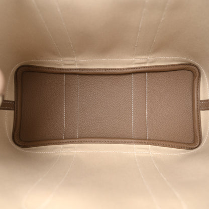 Hermes Twill D Negonda Garden Party 30 TPM Tote Beton Etoupe 5 of 11