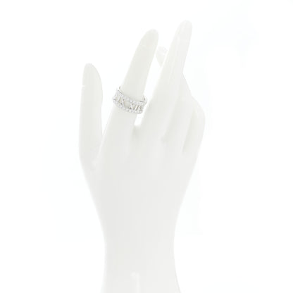 Tiffany 18K White Gold Diamond Wide Atlas Open Ring 54 7 2 of 4