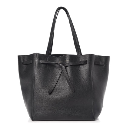 Celine Soft Grained Calfskin Small Belt Cabas Phantom Black 1 of 9