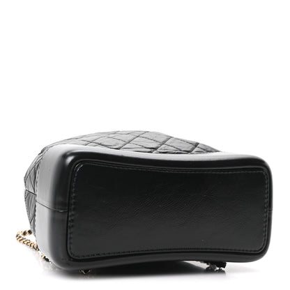 Chanel Aged Calfskin Quilted Small Gabrielle Backpack Black 3 of 10