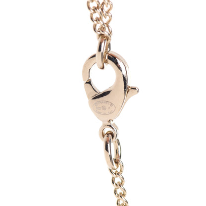 Chanel Lambskin CC Chain Necklace Gold Black 5 of 6