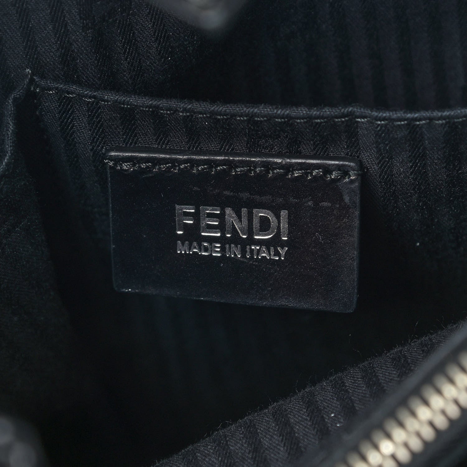 Fendi Patent Vitello Elite Regular 2Jours Tote Black 6 of 9